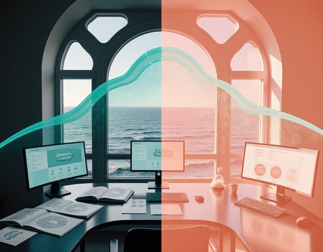 GreenWave Energy - Impact illustration showing sustainable energy innovation