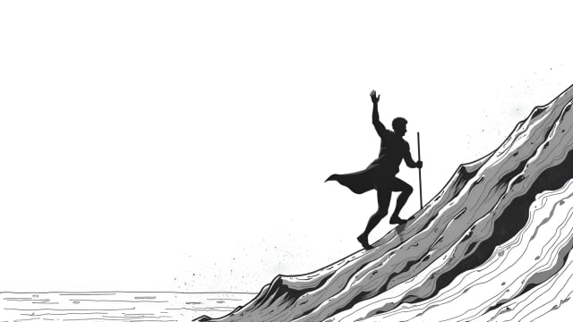 The Hero brand archetype illustration